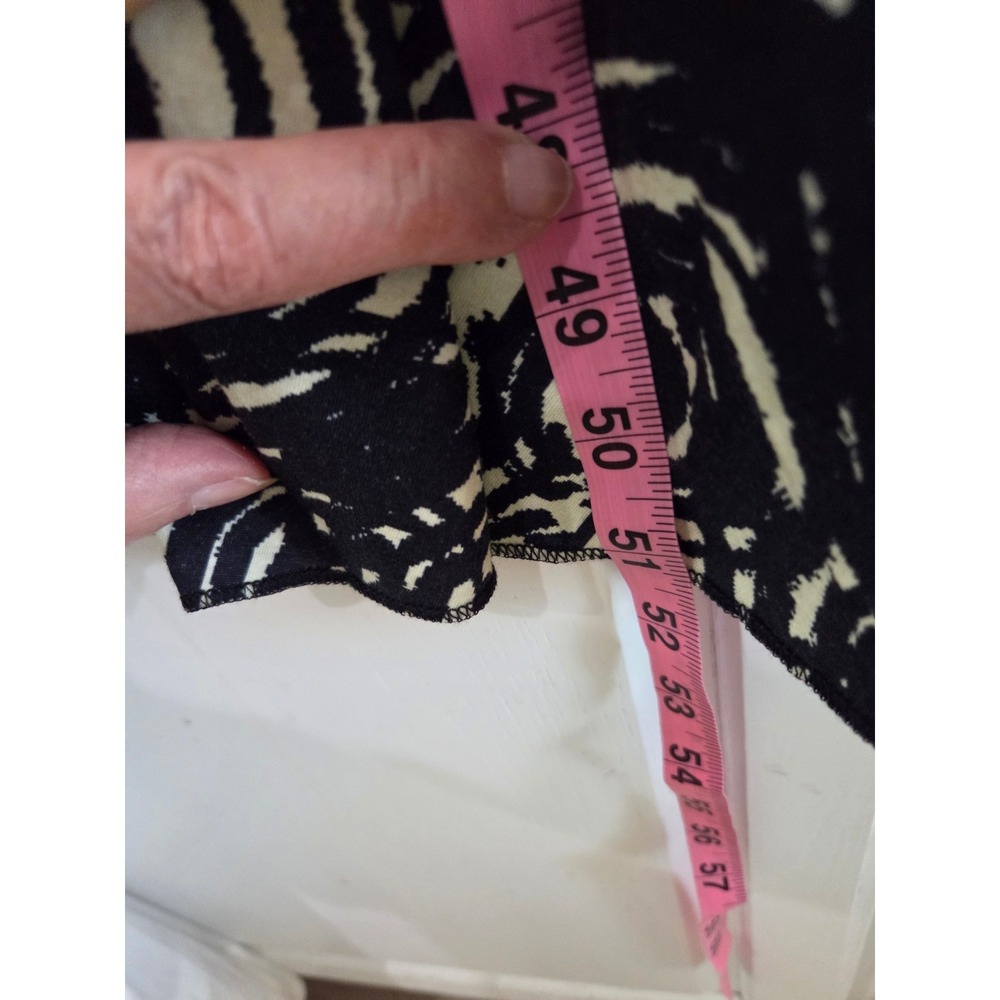 Peruvian Connection Graffito Carlyle Dress L Ivory Charcoal Pima Cotton Boho EUC - Picture 9 of 12